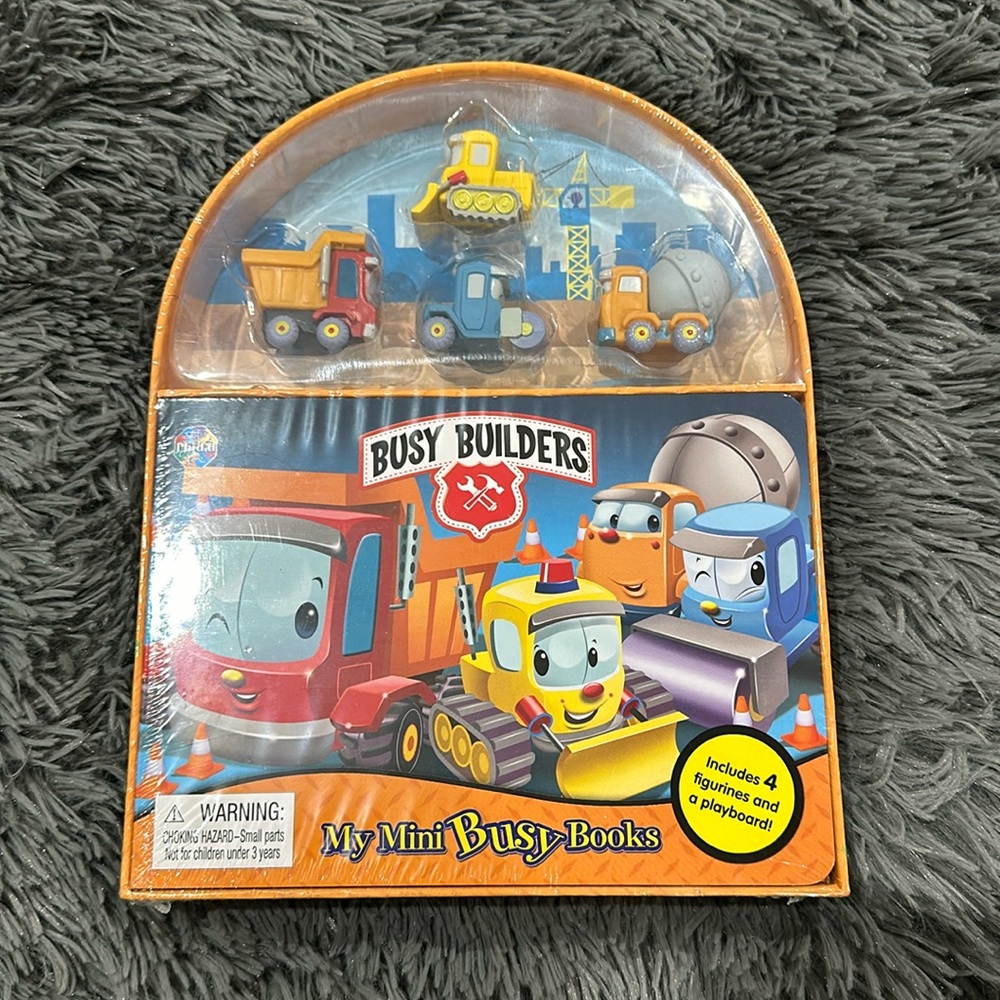 Busy Builders mini book and truck set